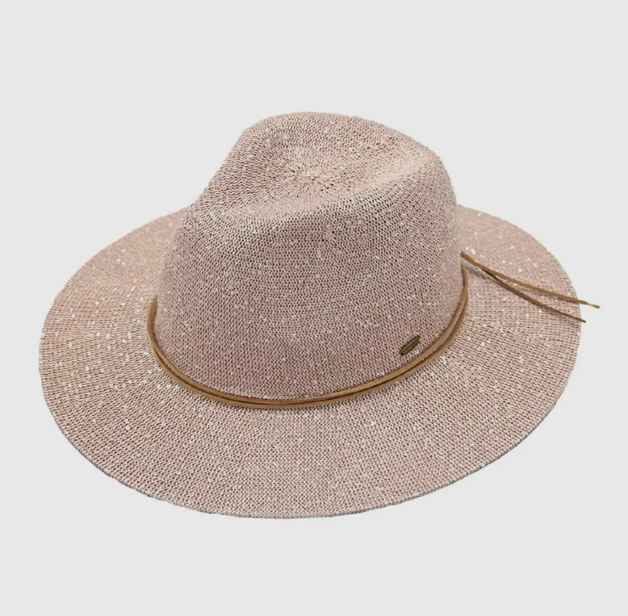 Blush Woven Panama Hat