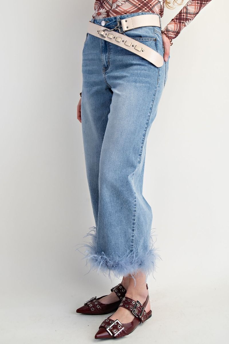 Fannie Fur Trimmed Pants