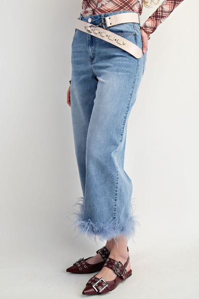 Fannie Fur Trimmed Pants