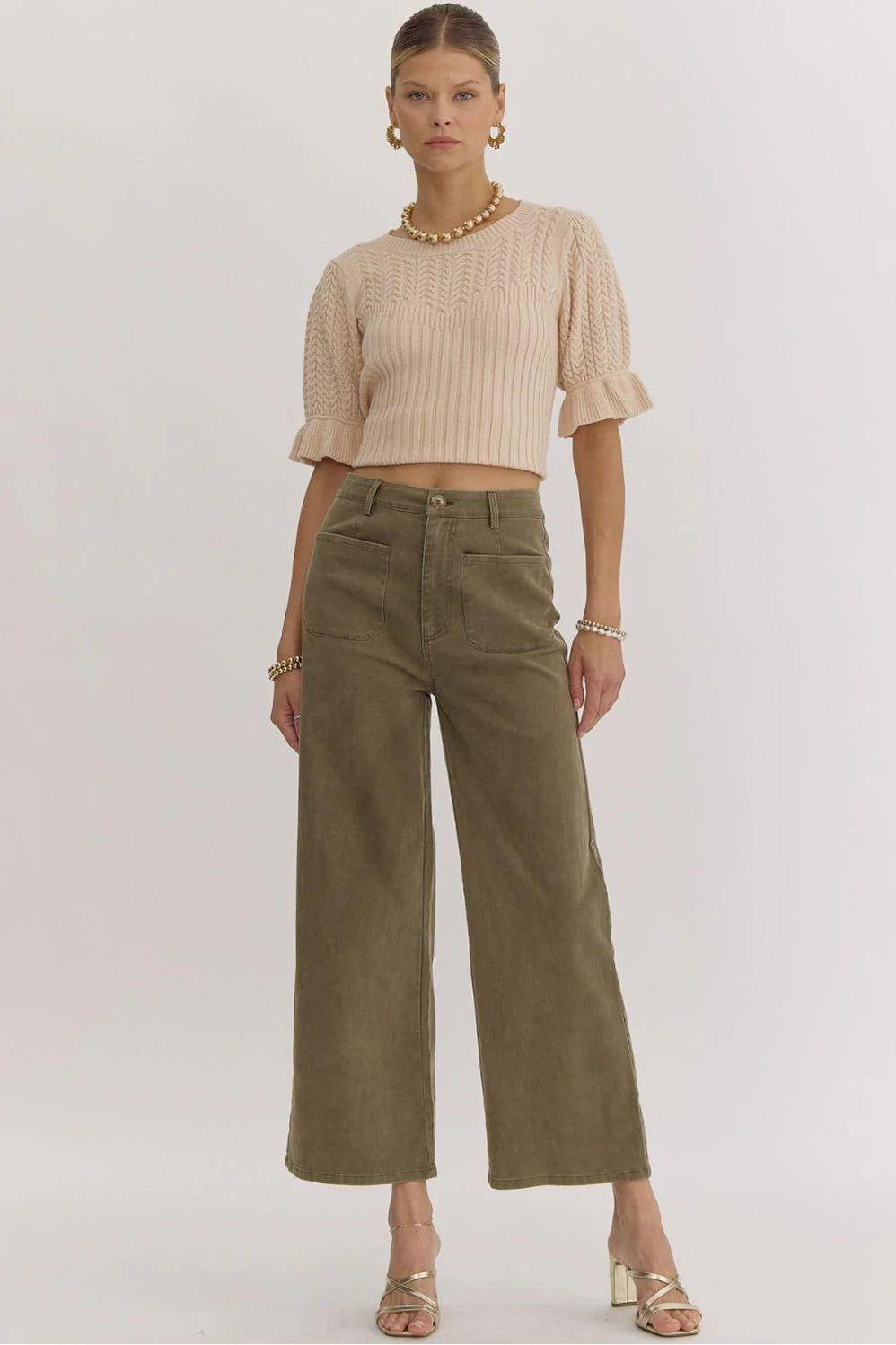 Eva High Waist Wide Leg Pants