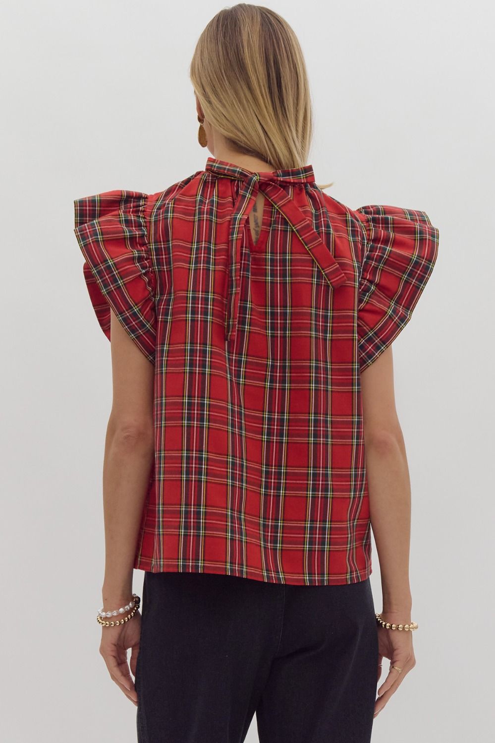 Tammie Plaid Top