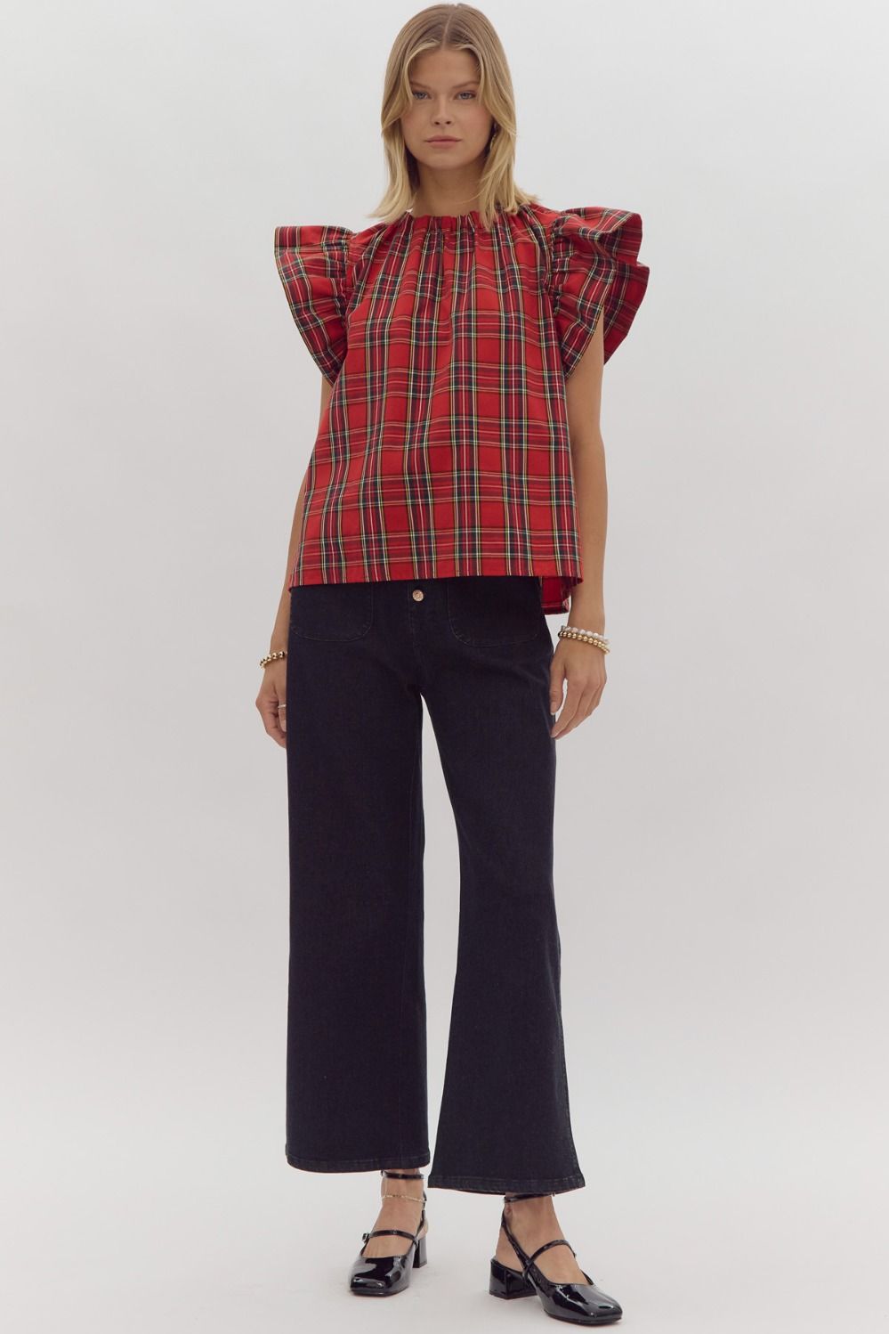 Tammie Plaid Top