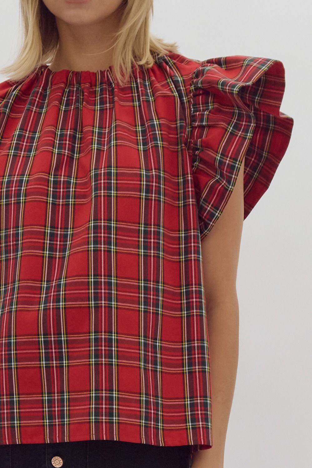 Tammie Plaid Top