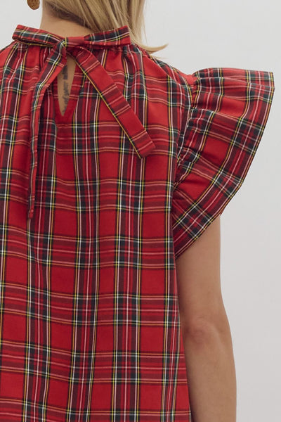 Tammie Plaid Top