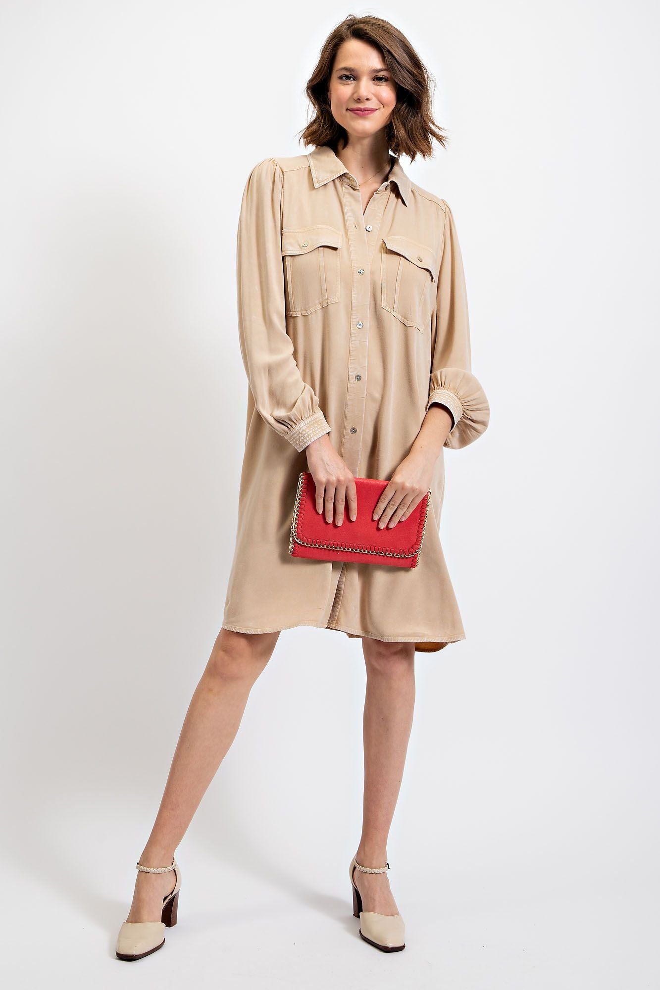 Sydney Shirt Dress Plus