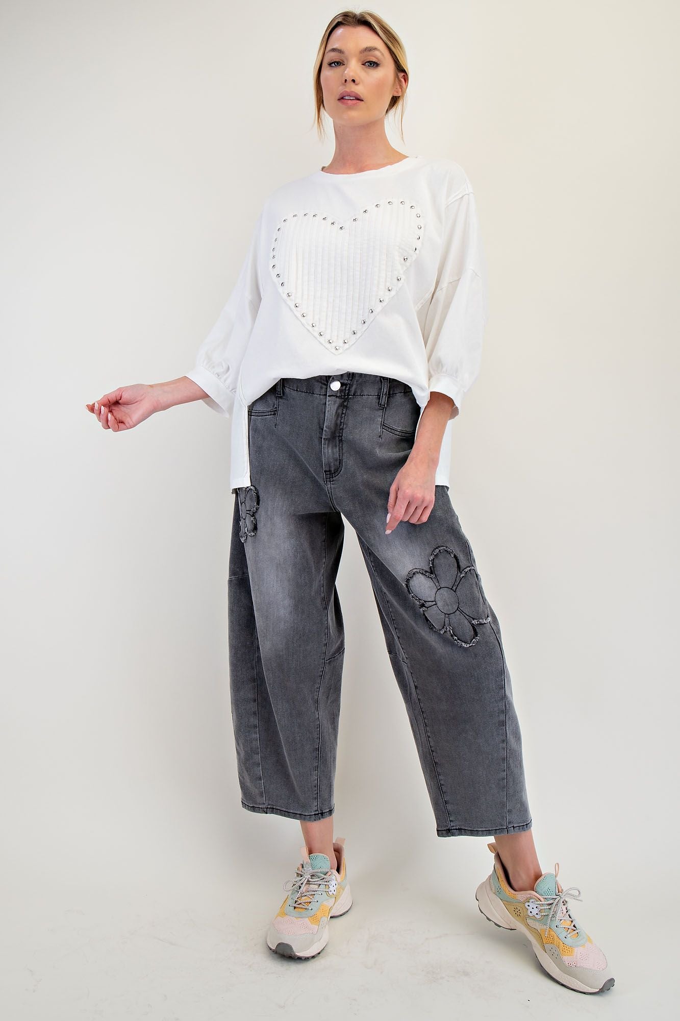 Prissy Barrel Denim Pants