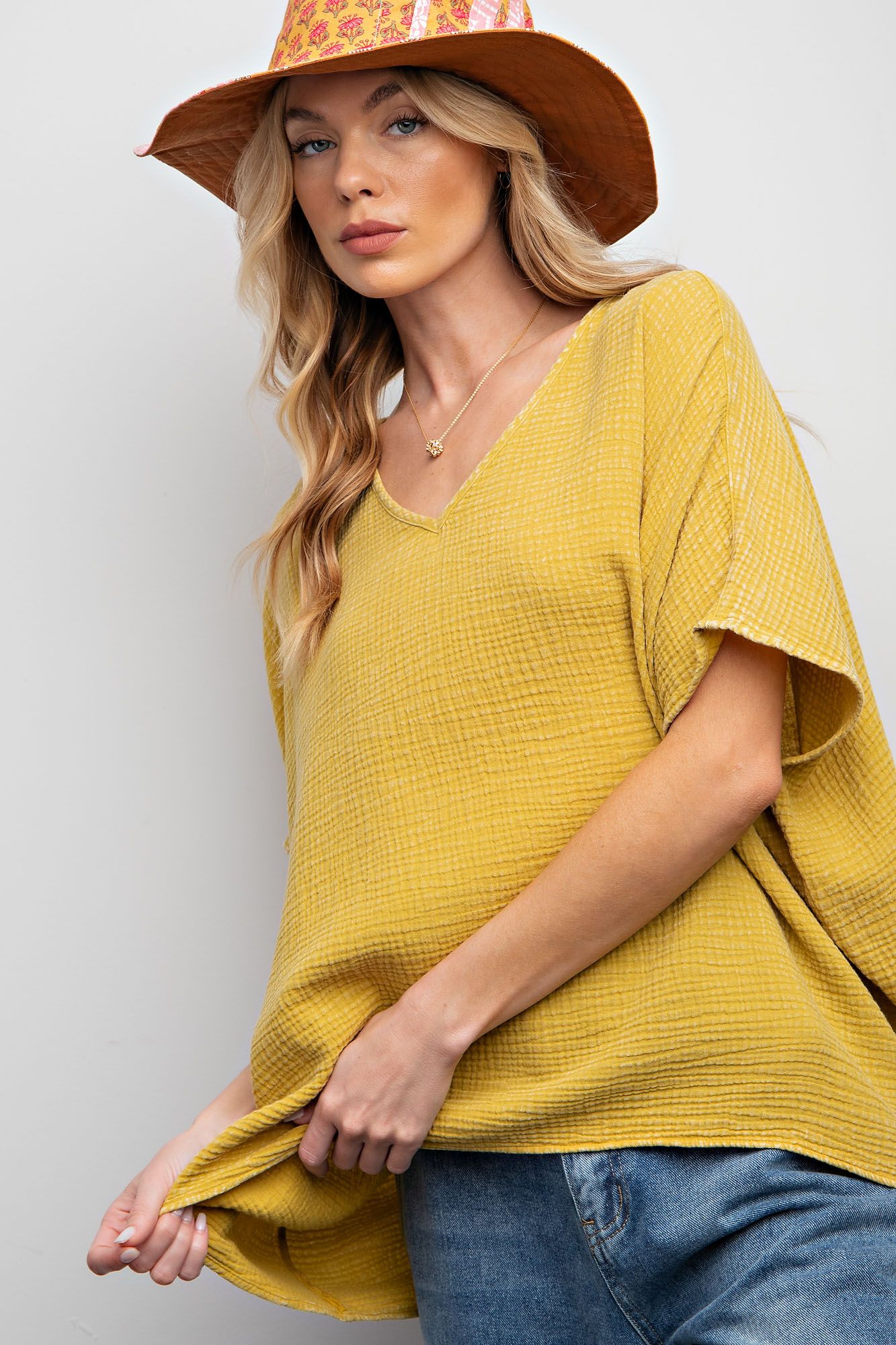 Rosie Cotton Gauze Shirt Plus