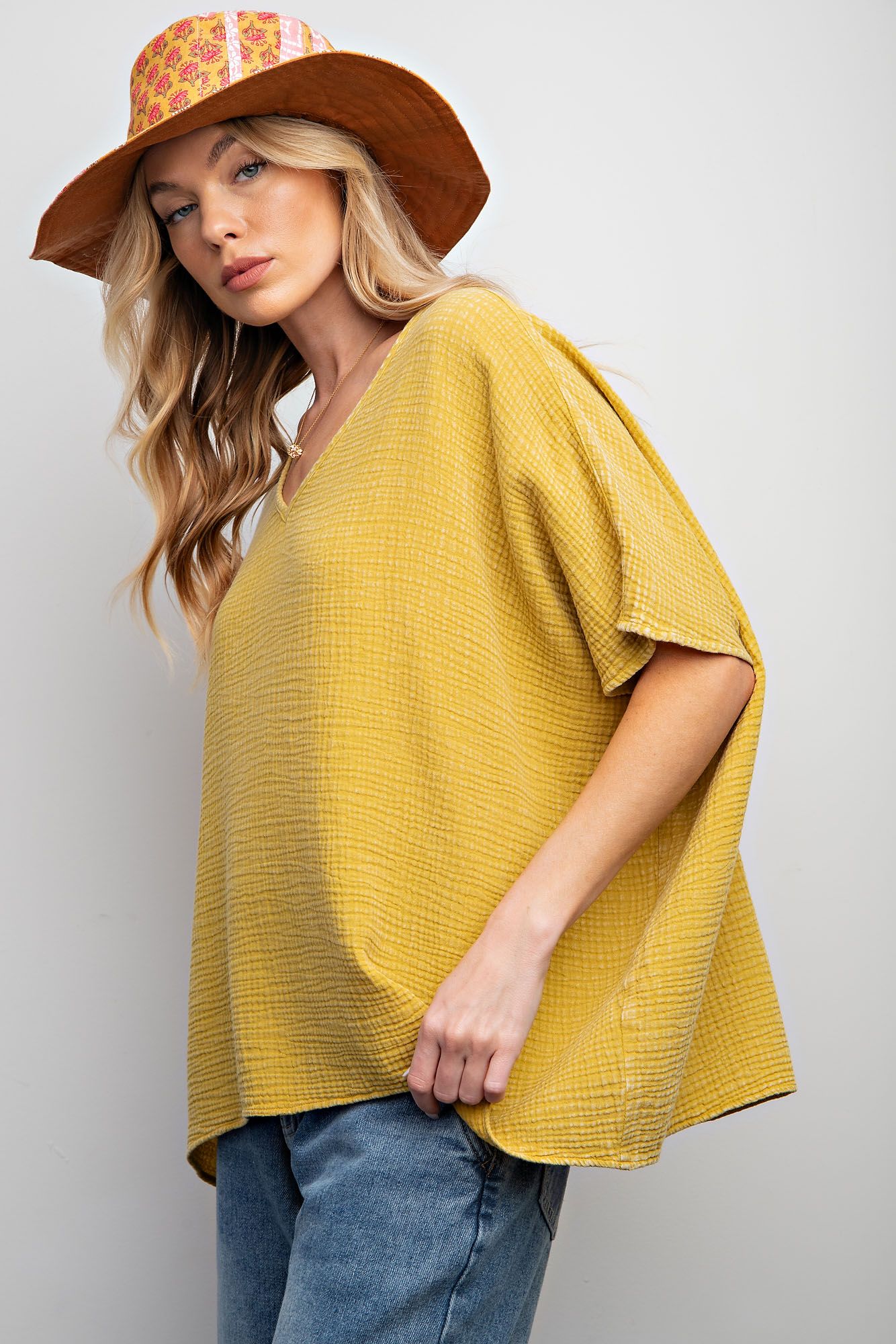 Rosie Cotton Gauze Shirt Plus
