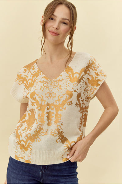 Fresca Foil Sweater Top