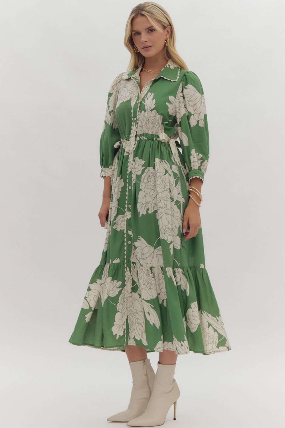 Priscilla Floral Midi Dress