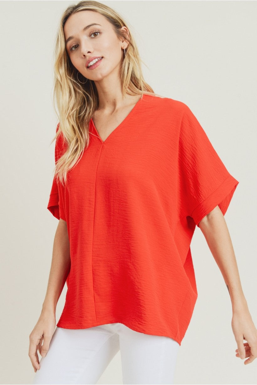 Braden V-Neck Dolman Sleeve Top