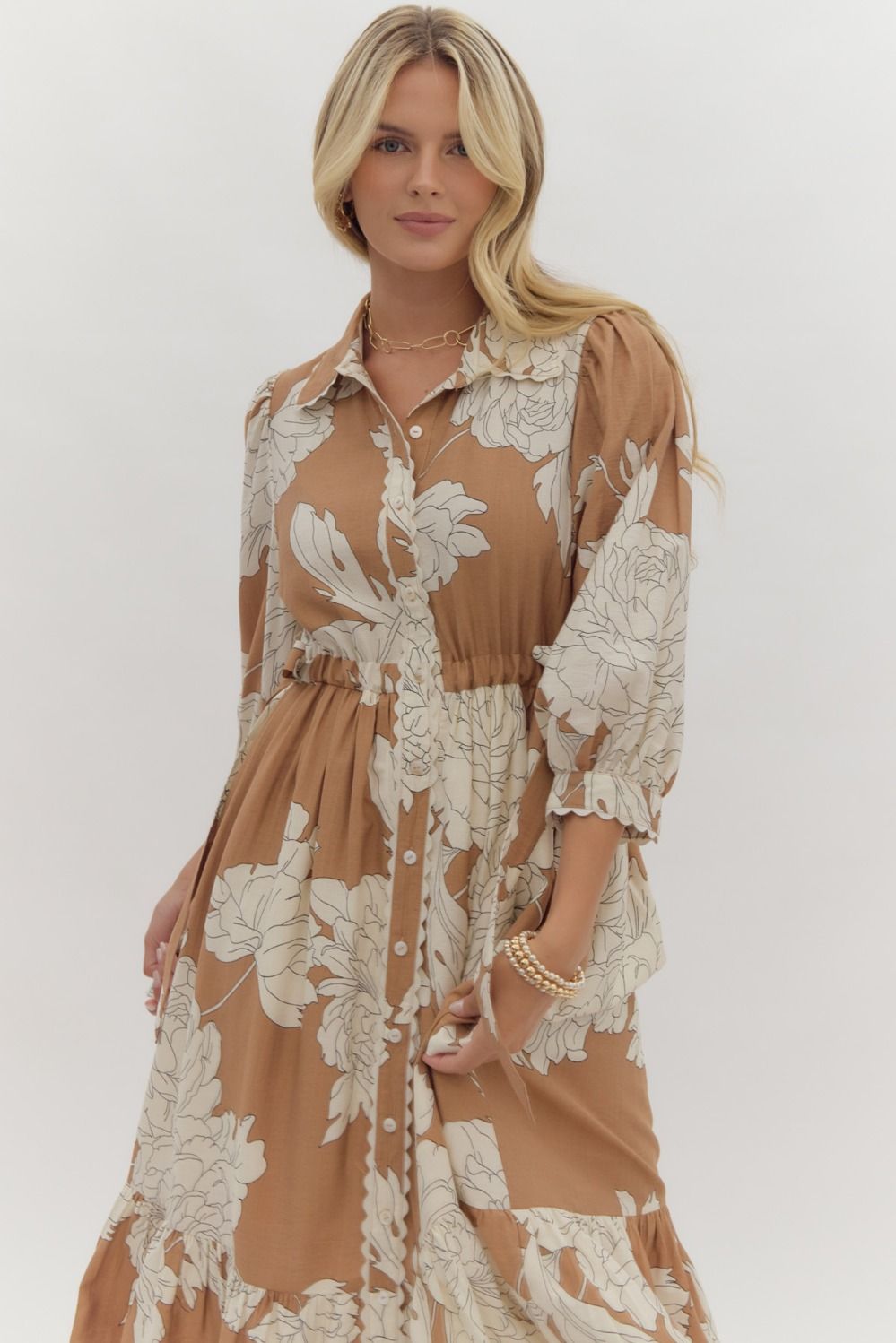 Priscilla Floral Midi Dress