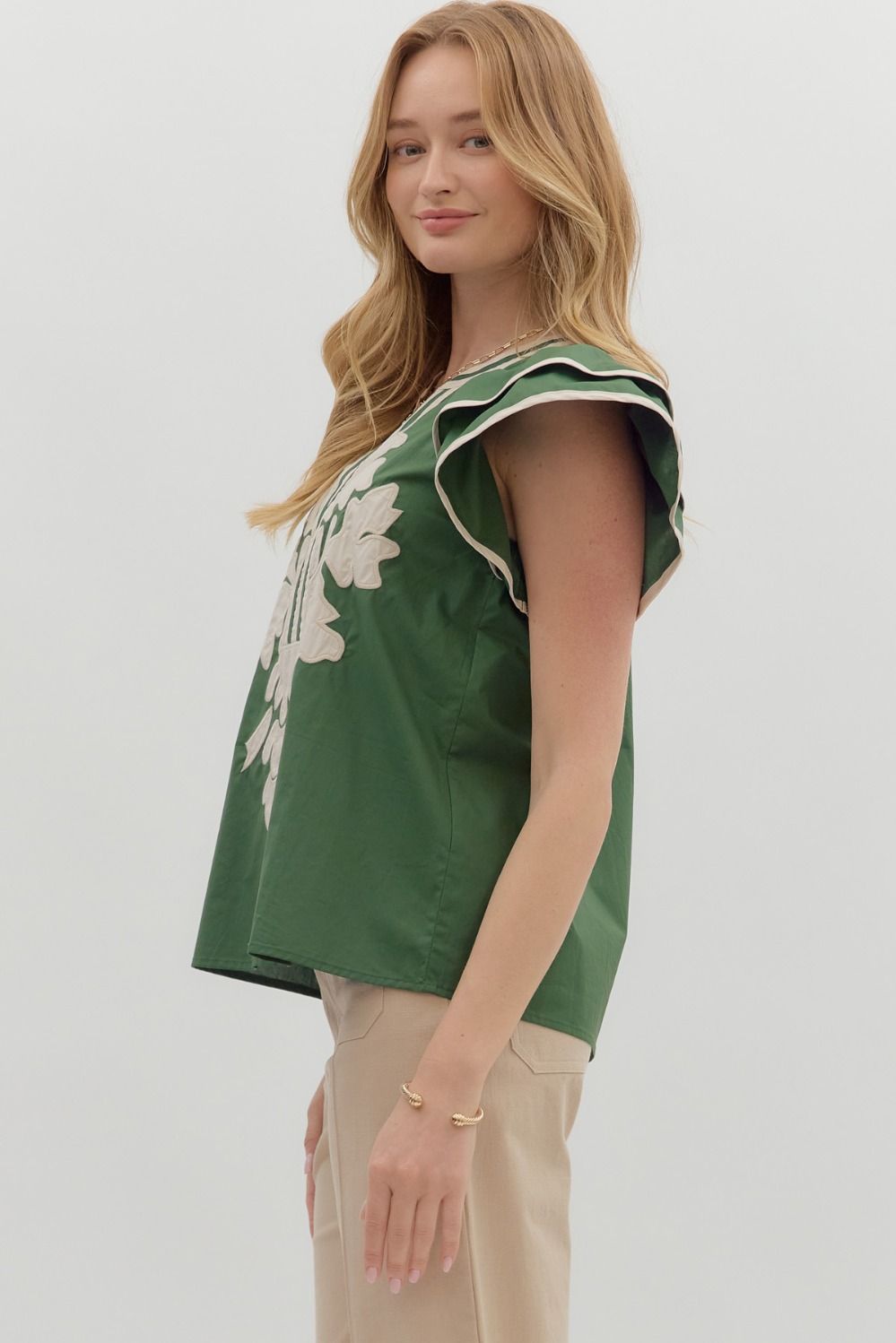 Seth Flutter Sleeve Top Up