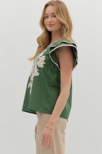 Seth Flutter Sleeve Top Up