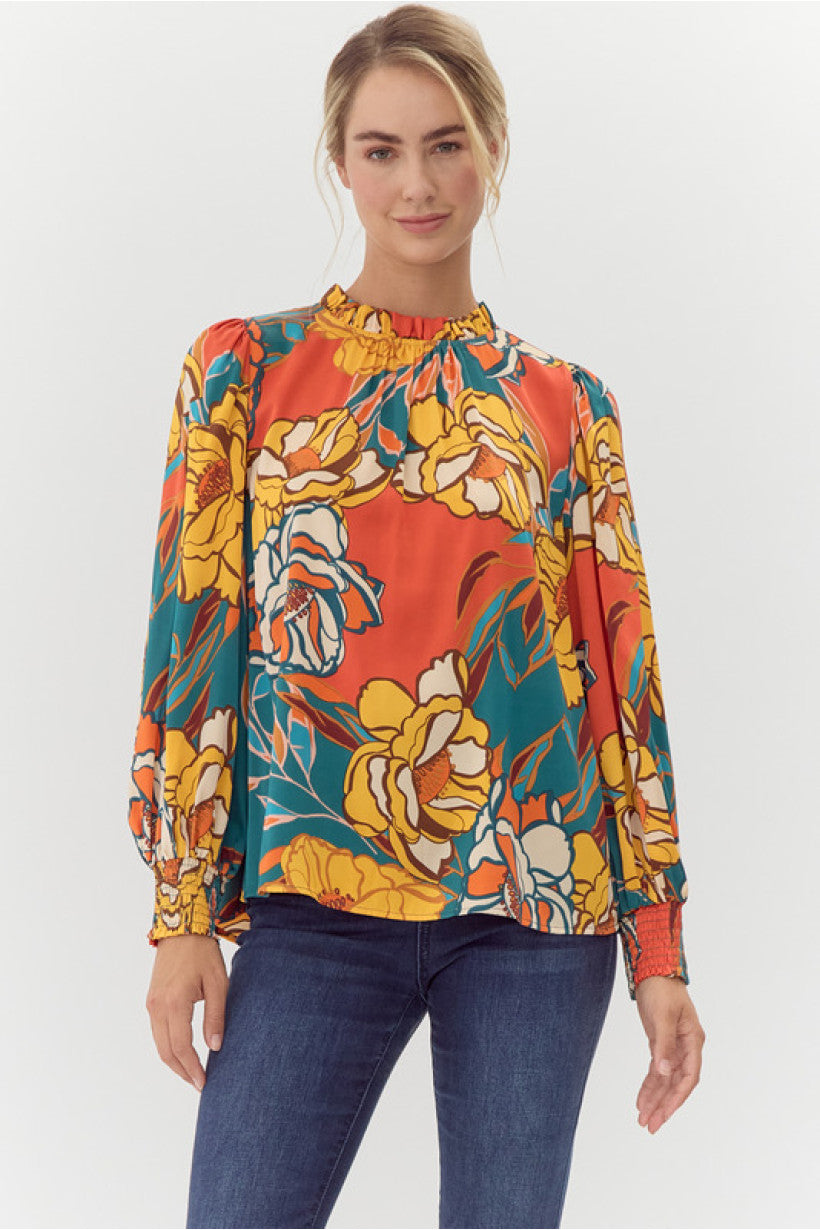 Cristy Floral Print  Top