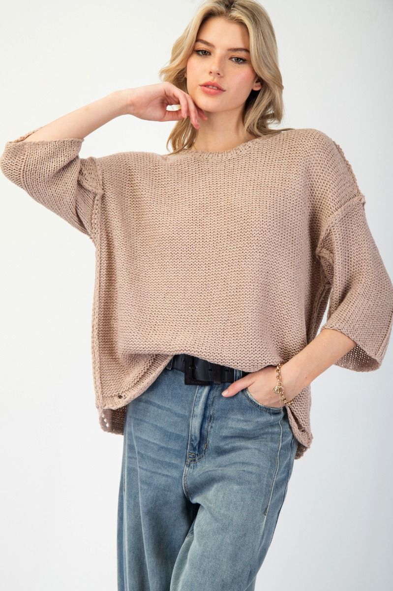 Marcia Dolman Sleeve Oversized Sweater