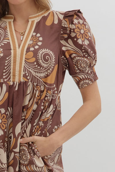 Paige Paisley Print Dress