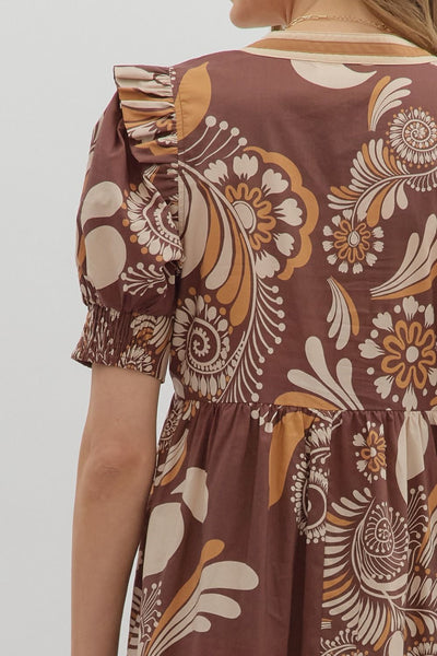 Paige Paisley Print Dress