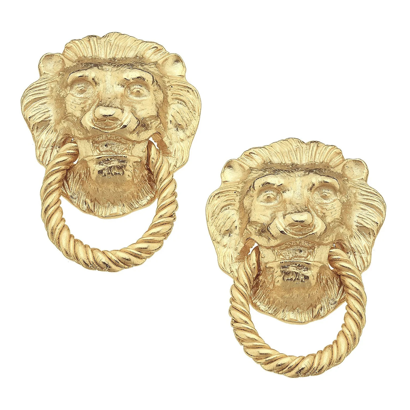 Lion Earrings by Susan Shaw