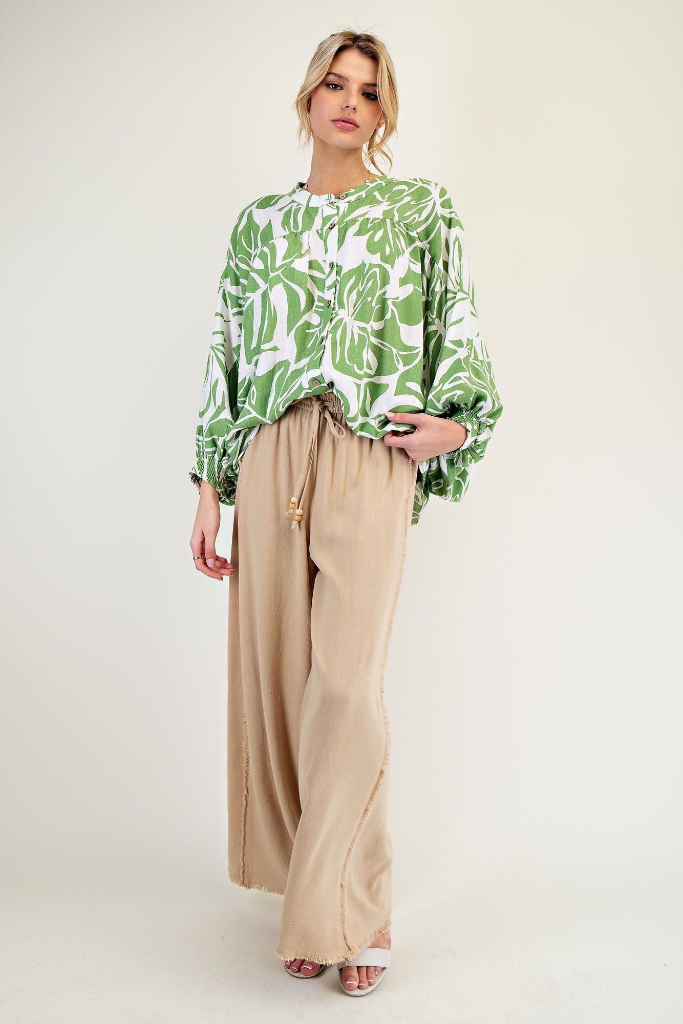 Renea Linen Blend Top