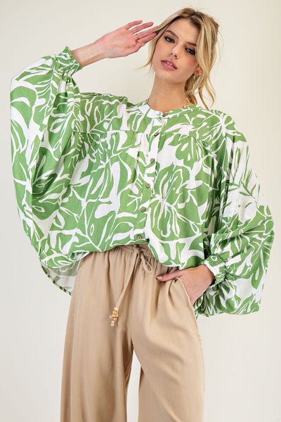 Renea Linen Blend Top