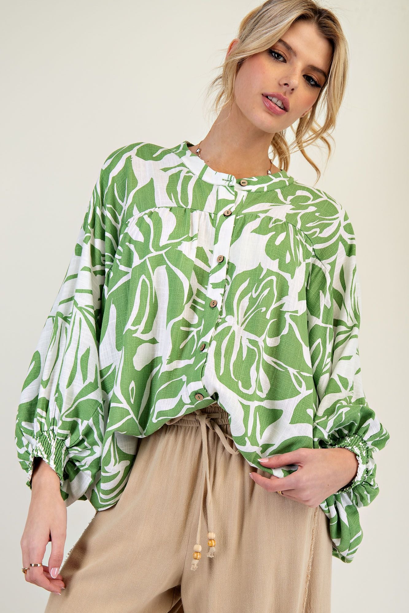 Renea Linen Blend Top