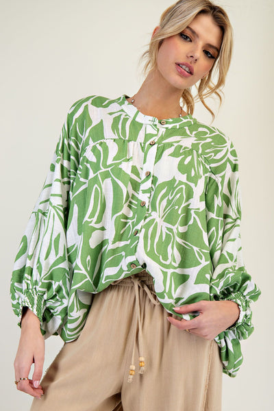 Renea Linen Blend Top