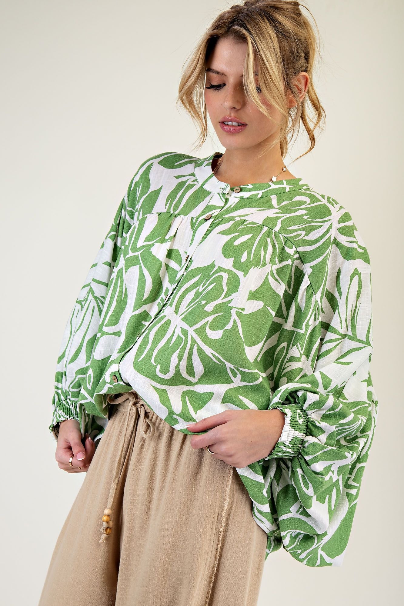 Renea Linen Blend Top