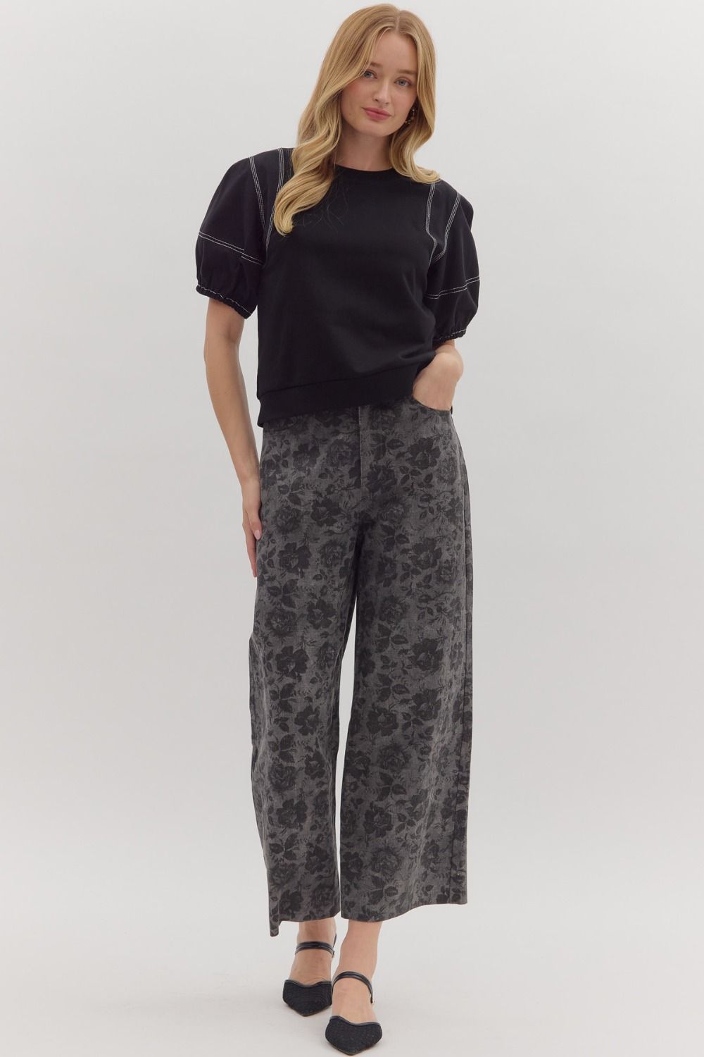 Felicia Floral Wide Leg Pants