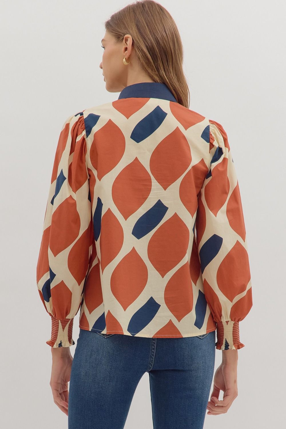 Ollie Geometric Print Top