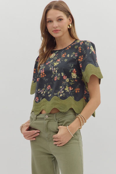 Joanna Floral Top