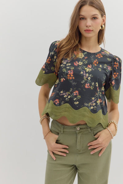 Joanna Floral Top