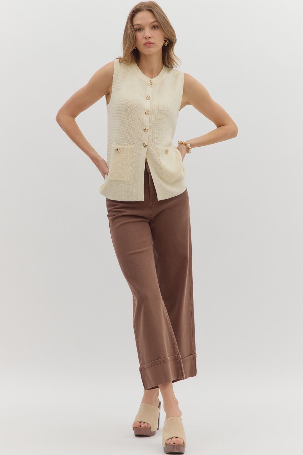 Colleen Mid-Rise Wide Leg Pants