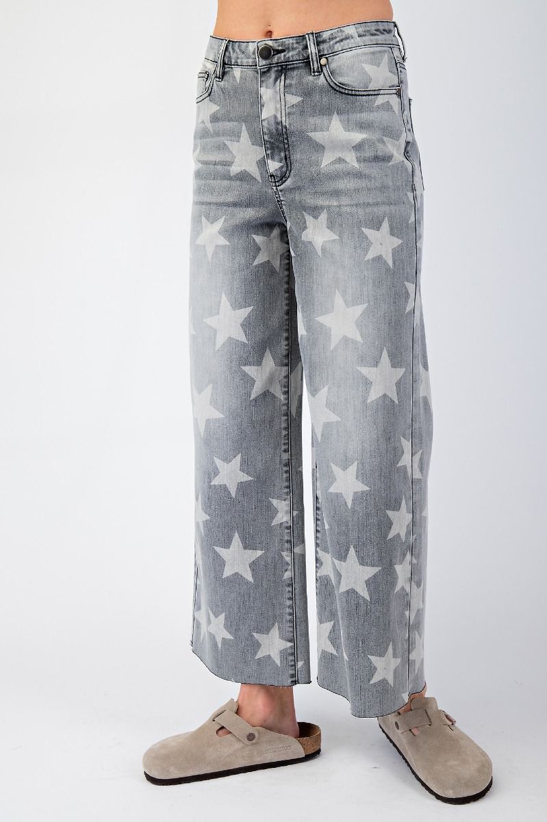 Star Wide Leg Pants