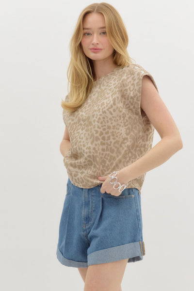 Mani Leopard Top