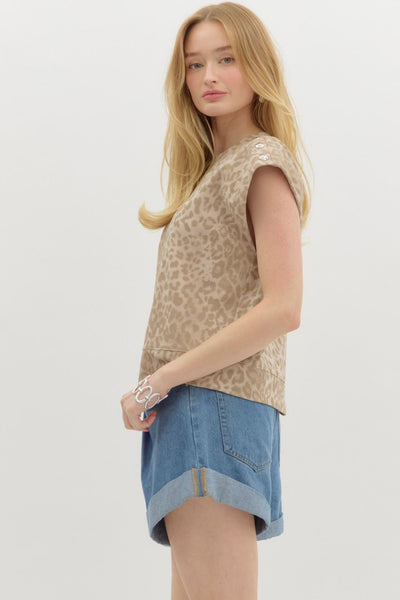 Mani Leopard Top