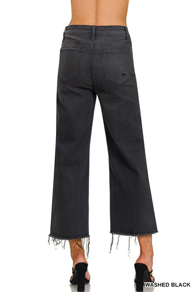 Avery Cropped Frayed Pants