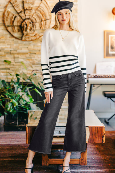 Avery Cropped Frayed Pants