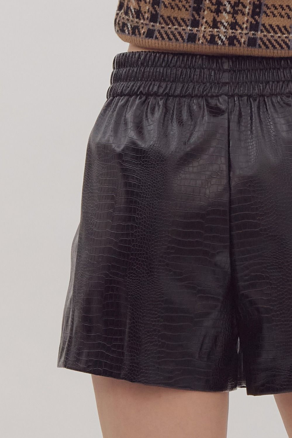 Gret Faux Leather Shorts