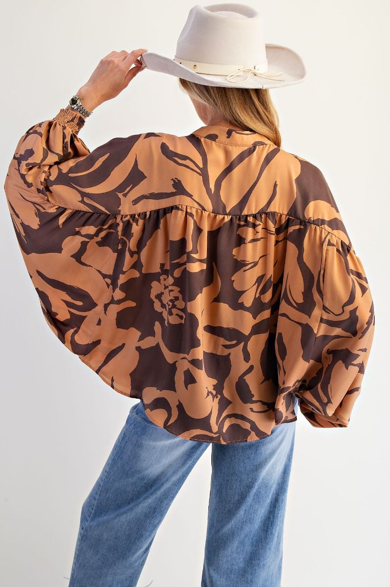 Rae Satin Button Down