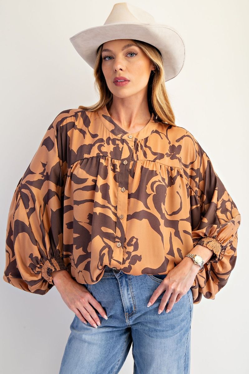 Rae Satin Button Down