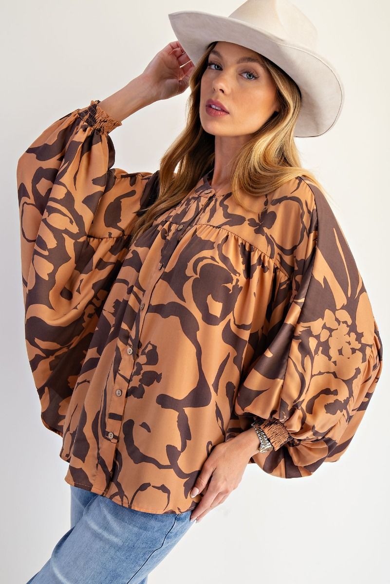 Rae Satin Button Down