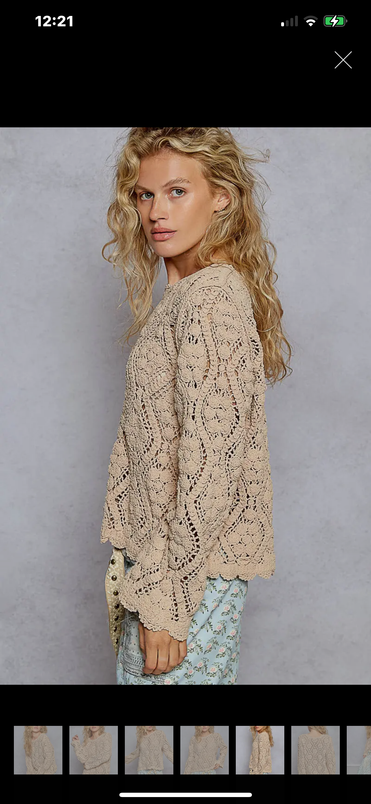 Lonnie Crocheted Sweater