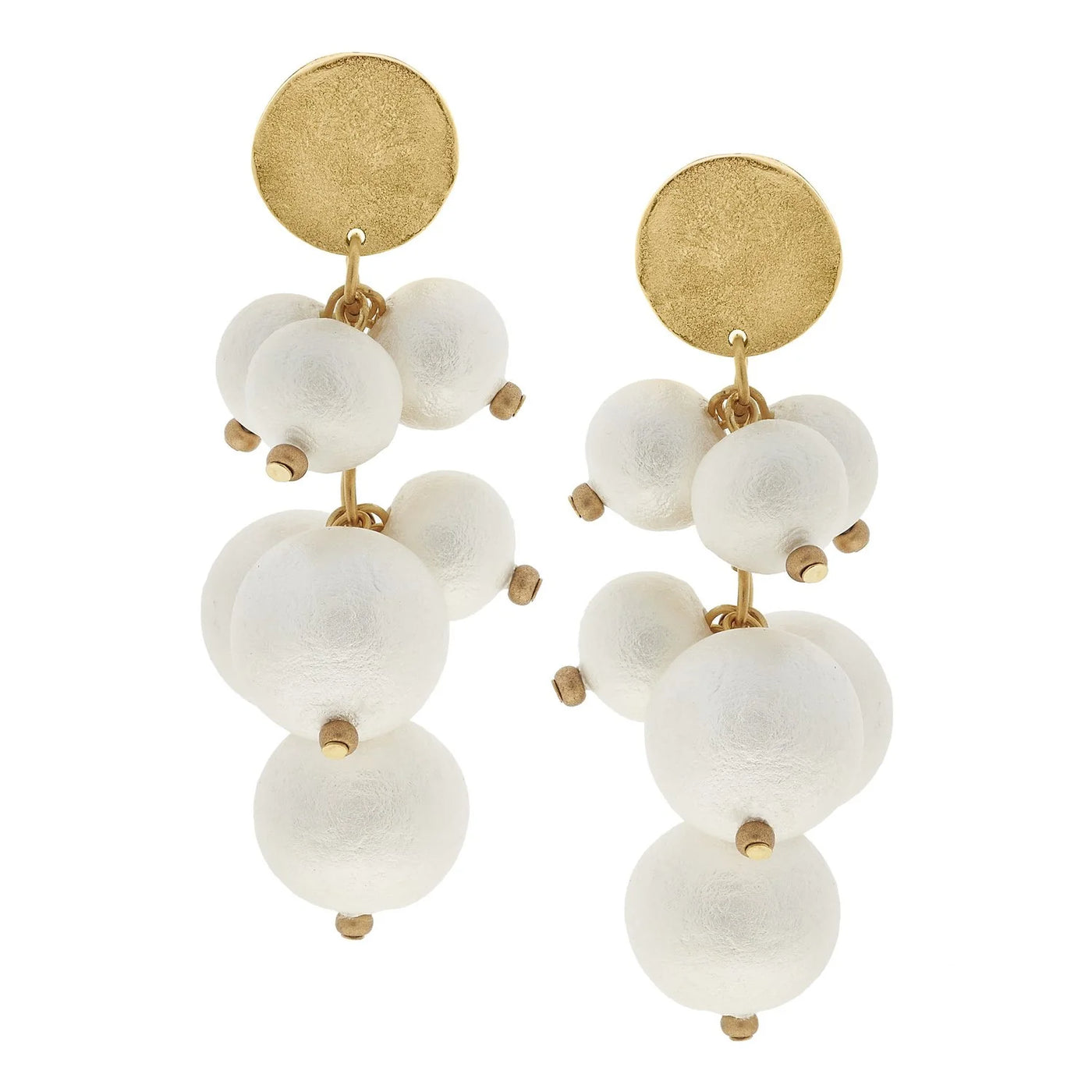 Pearl Cluster Earrings By Susan Shaw