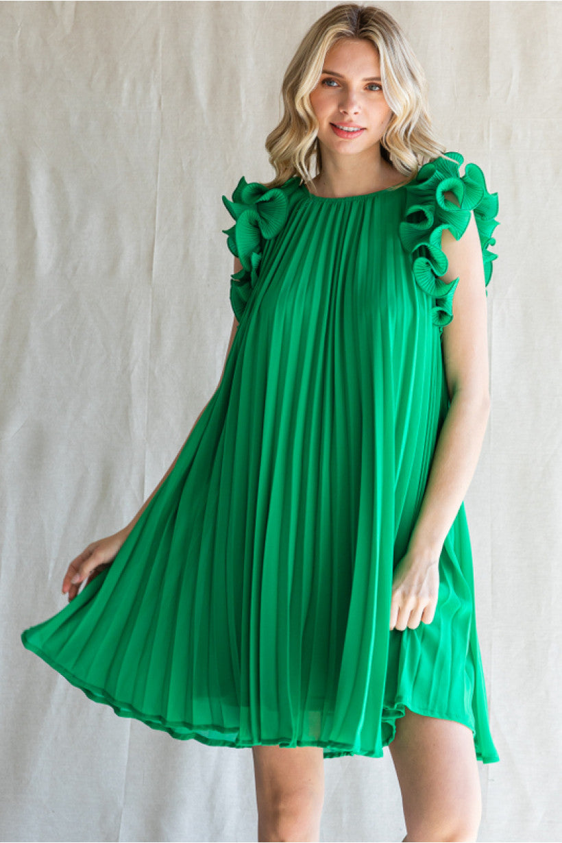 Harleigh Pleated Dress