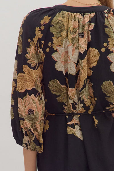 Finn 2 Floral Belted Midi Dress