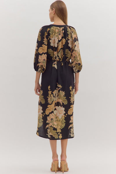 Finn 2 Floral Belted Midi Dress