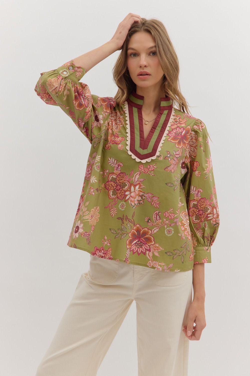 Olivia Floral Print Top