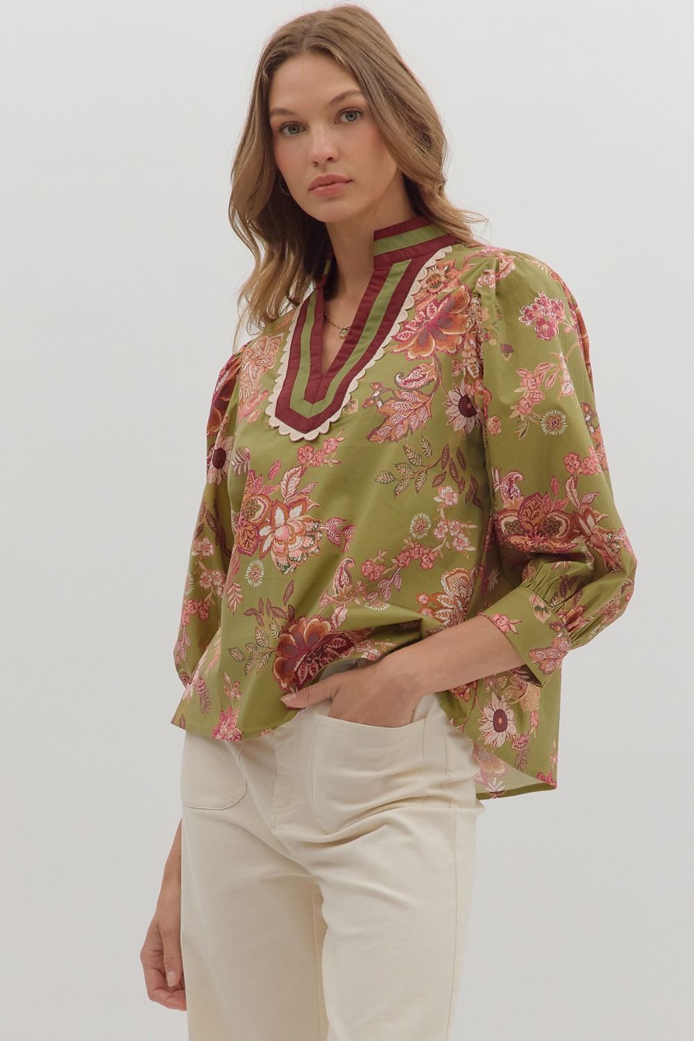Olivia Floral Print Top