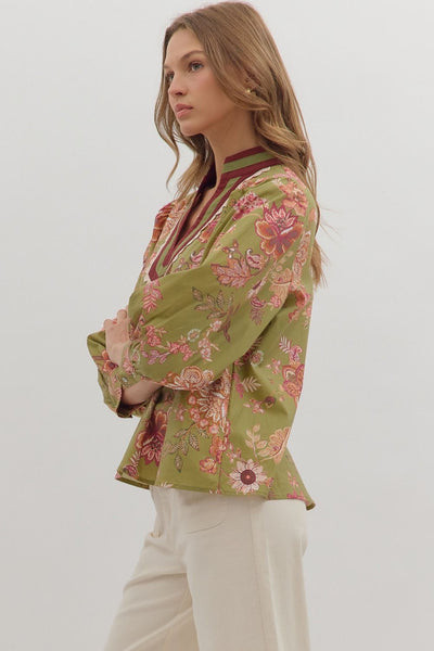 Olivia Floral Print Top